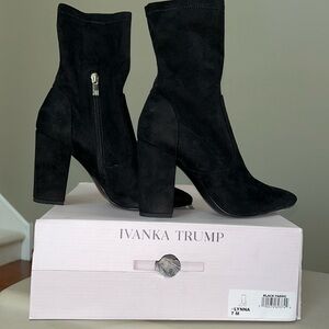 IVANKA TRUMP Lynna Black Pointed Toe Boot - 7